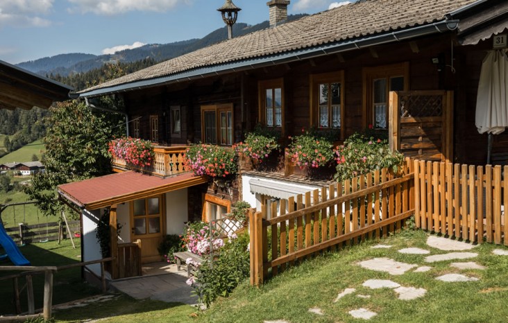 Blick auf das Ferienhaus