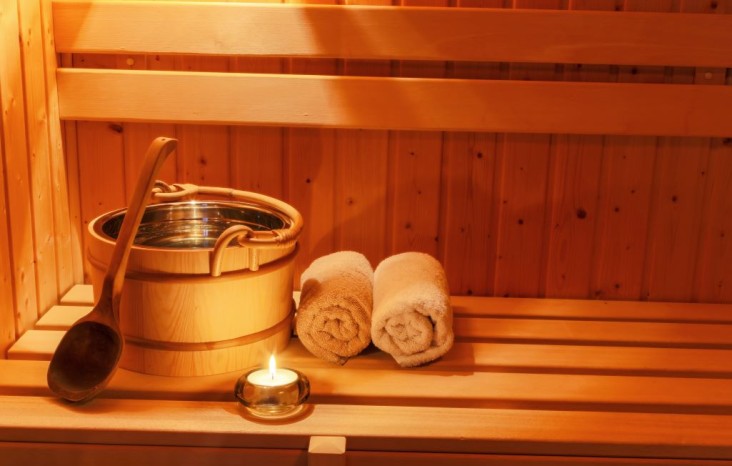 Sauna im Ferienhaus